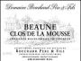 Bouchard Pere & Fils Clos de la Mousse Beaune 1996 Front Label