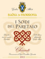 Badia di Morrona Chianti I Sodi del Paretaio 2012 Front Label