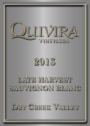 Quivira Late Harvest Sauvignon Blanc 2013 Front Label