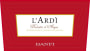 Domaine des Amadieu L'Ardi Dolcetto d'Acqui 2014 Front Label