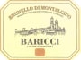 Baricci Montosoli Brunello di Montalcino 2008 Front Label