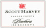 Scott Harvey J and S Reserve Barbera 2005 Front Label