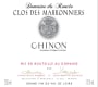 Baudry-Dutour Chinon Domaine du Roncee  Clos des Marronniers 2013 Front Label