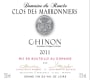 Baudry-Dutour Chinon Domaine du Roncee  Clos des Marronniers 2011 Front Label