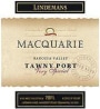 Lindeman’s Bin Series MacQuarie Tawny Port Front Label
