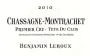 Benjamin Leroux Chassagne-Montrachet Tete du Clos Premier Cru 2010 Front Label