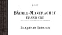 Benjamin Leroux Batard-Montrachet Grand Cru 2013 Front Label