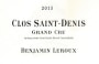 Benjamin Leroux Clos Saint-Denis Grand Cru 2013 Front Label