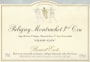 Benoit Ente Puligny-Montrachet Champ Gain Premier Cru 2012 Front Label