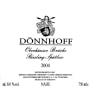 Donnhoff Oberhauser Bruke Riesling Spatlese 2004 Front Label