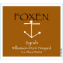 Foxen Williamson Dore Vineyard Syrah 2009 Front Label