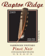 Raptor Ridge Harbinger Vineyard Pinot Noir 2009 Front Label