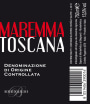 Bergnardi Maremma Toscana Rosso 2014 Front Label