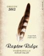 Raptor Ridge Tempranillo 2012 Front Label