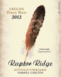 Raptor Ridge Atticus Vineyard Pinot Noir 2012 Front Label