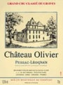 Chateau Olivier Blanc 1996 Front Label