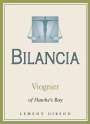 Bilancia Limited Viognier 2010 Front Label