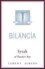 Bilancia Limited Syrah 2008 Front Label