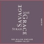 Savage Grace Wines Red Willow Vineyard Syrah 2016 Front Label