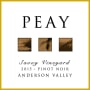 Peay Vineyards Savoy Vineyard Pinot Noir 2015 Front Label