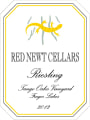 Red Newt Cellars Tango Oaks Riesling 2012 Front Label