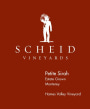 Scheid Vineyards Monterey Petite Sirah 2008 Front Label
