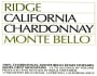 Ridge Monte Bello Chardonnay 2006 Front Label