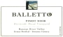 Balletto Winery Burnside Road Pinot Noir 2012 Front Label