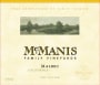 McManis Family Vineyards Malbec 2012  Front Label