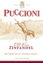 Puccioni Vineyards Old Vine Zinfandel 2013  Front Label