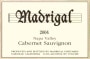 Madrigal Vineyards Cabernet Sauvignon 2004 Front Label