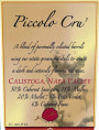 Paoletti Piccolo Cru 2009 Front Label