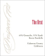 Prospect 772 The Brat Grenache Syrah 2013  Front Label