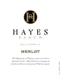 Hayes Ranch Merlot 2013  Front Label