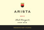 Arista Winery Perli Pinot Noir 2013 Front Label