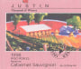 Justin Reserve Cabernet Sauvignon 1998  Front Label
