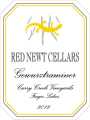 Red Newt Cellars Curry Creek Vineyards Gewurztraminer 2012 Front Label