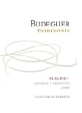 Bodega Budeguer Patrimonio Malbec 2009 Front Label