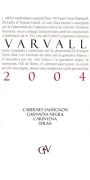Bodega Cooperative Gandesa Varvall 2004 Front Label