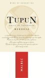 Bodega del Tupun Malbec 2014 Front Label