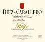 Bodega Diez - Caballero Crianza Tempranillo 2010 Front Label