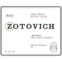 Zotovich Cellars Estate Pinot Noir 2012 Front Label