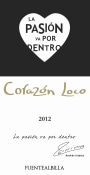 Bodega Iniesta Corazon Loco Blanco 2012 Front Label