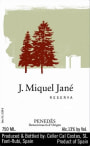 Bodega J. Miquel Jane Reserva 2002 Front Label