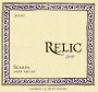 Relic Wine Cellars Scarpa Syrah 2010 Front Label