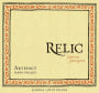 Relic Wine Cellars Artefact Cabernet Sauvignon 2012 Front Label