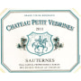 Chateau Doisy Vedrines Chateau Petit Vedrines 2011 Front Label
