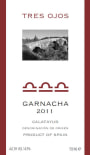 Bodega San Gregorio Tres Ojos Garnacha 2011 Front Label