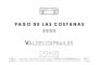 Bodega Valdelosfrailes Pago de las Costanas 2000 Front Label