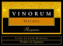 Bodega Vinorum Reserve Malbec 2005 Front Label